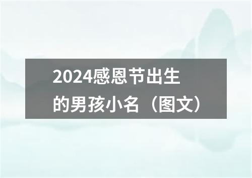 2024感恩节出生的男孩小名（图文）