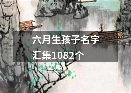 六月生孩子名字汇集1082个