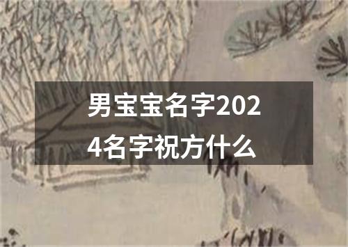 男宝宝名字2024名字祝方什么