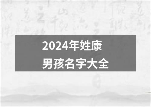 2024年姓康男孩名字大全