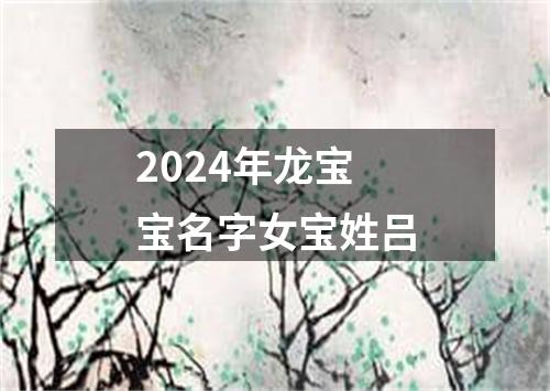 2024年龙宝宝名字女宝姓吕