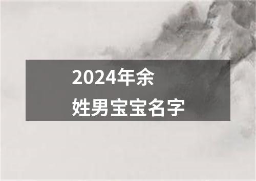 2024年余姓男宝宝名字