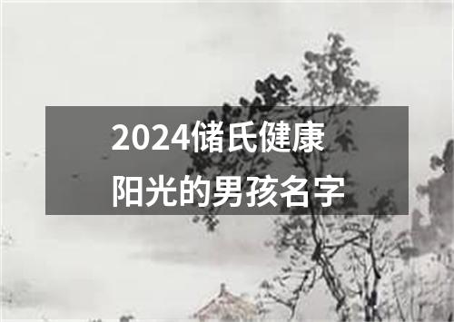 2024储氏健康阳光的男孩名字