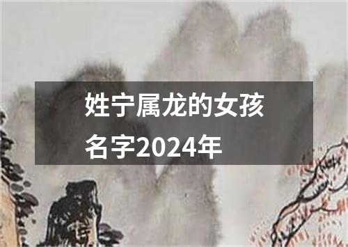 姓宁属龙的女孩名字2024年