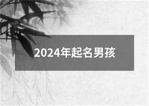 2024年起名男孩