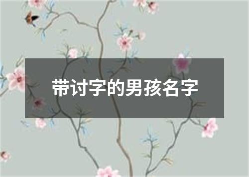 带讨字的男孩名字