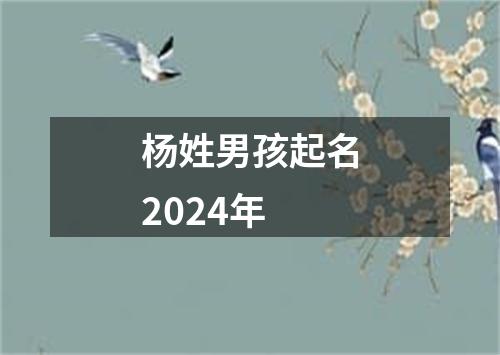 杨姓男孩起名2024年