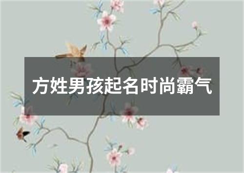 方姓男孩起名时尚霸气