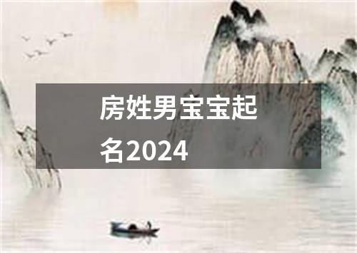 房姓男宝宝起名2024