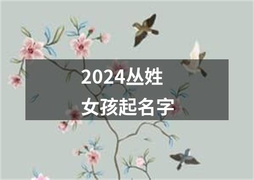 2024丛姓女孩起名字