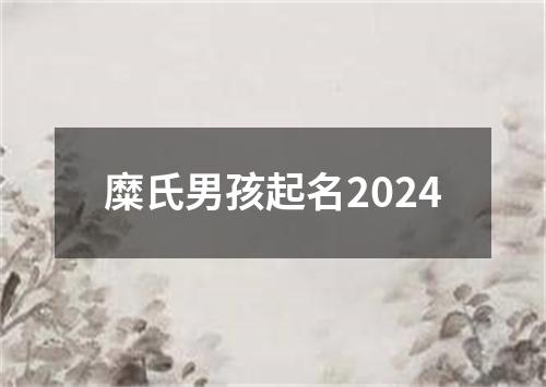 糜氏男孩起名2024