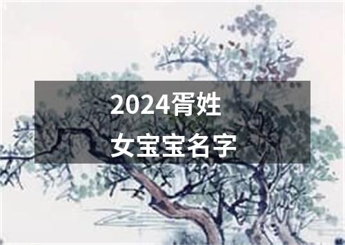 2024胥姓女宝宝名字