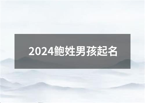 2024鲍姓男孩起名