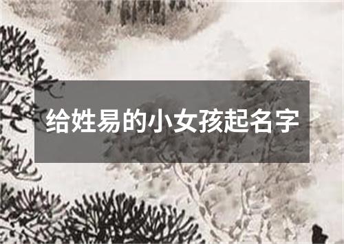 给姓易的小女孩起名字