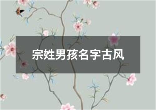 宗姓男孩名字古风