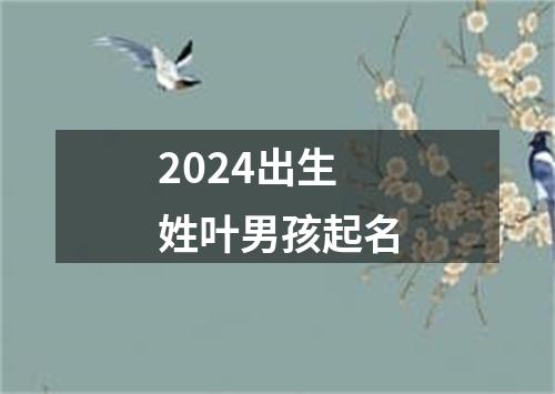 2024出生姓叶男孩起名