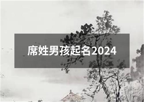 席姓男孩起名2024