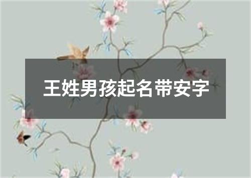 王姓男孩起名带安字