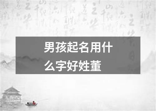 男孩起名用什么字好姓董