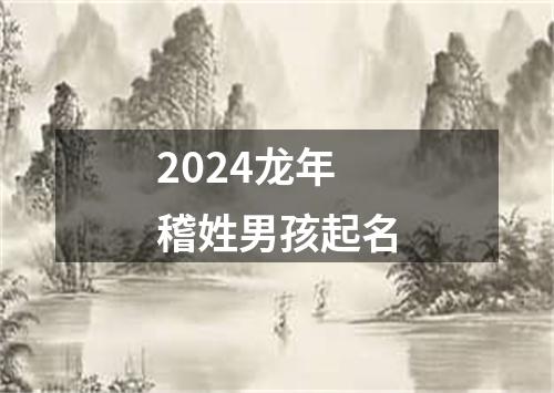 2024龙年稽姓男孩起名