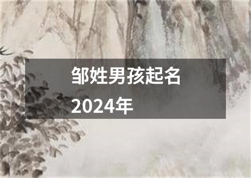 邹姓男孩起名2024年