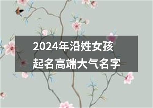 2024年沿姓女孩起名高端大气名字