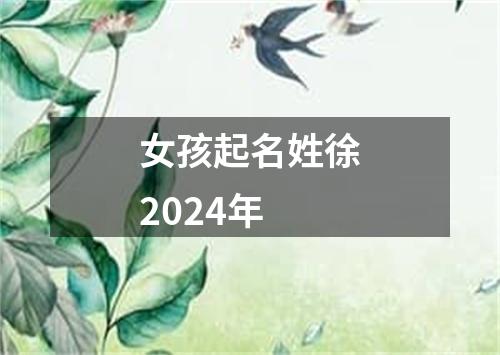 女孩起名姓徐2024年