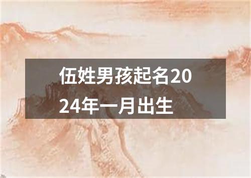 伍姓男孩起名2024年一月出生