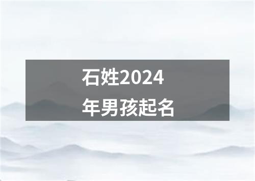 石姓2024年男孩起名