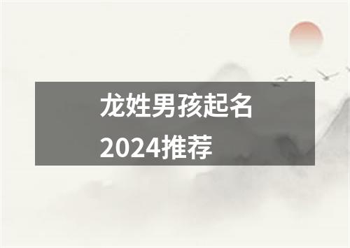 龙姓男孩起名2024推荐