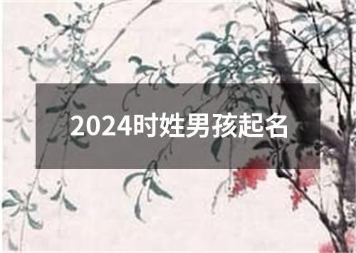 2024时姓男孩起名