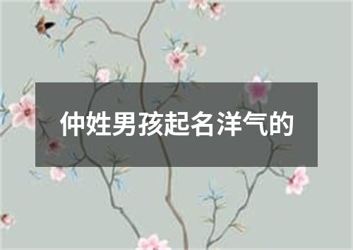 仲姓男孩起名洋气的