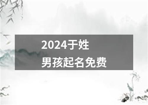 2024于姓男孩起名免费