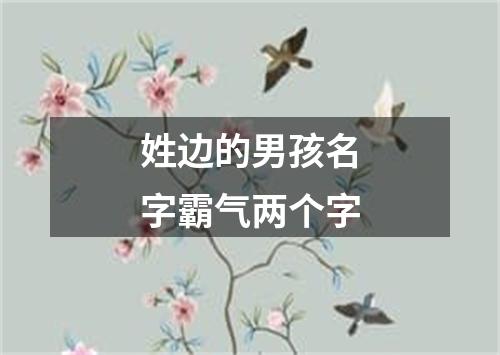 姓边的男孩名字霸气两个字