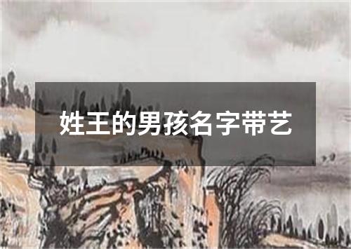 姓王的男孩名字带艺