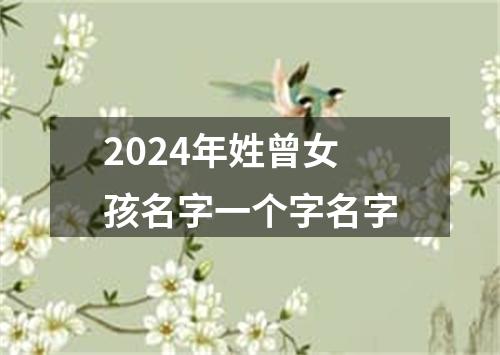 2024年姓曾女孩名字一个字名字