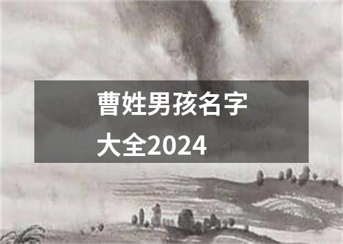 曹姓男孩名字大全2024