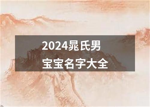 2024晁氏男宝宝名字大全