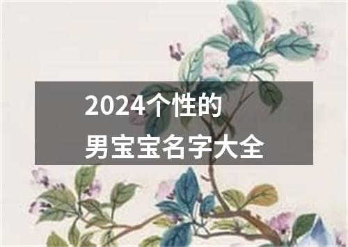 2024个性的男宝宝名字大全