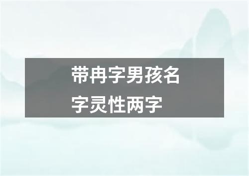 带冉字男孩名字灵性两字