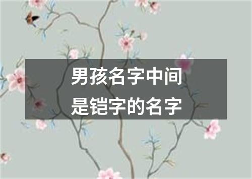 男孩名字中间是铠字的名字