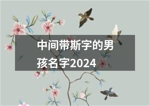 中间带斯字的男孩名字2024