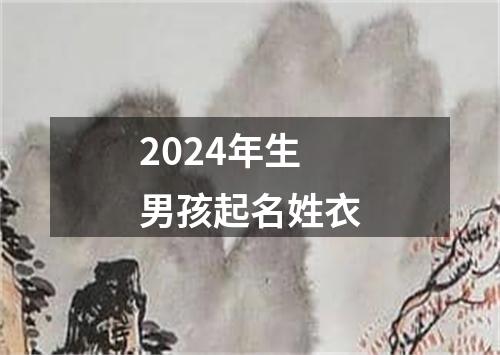 2024年生男孩起名姓衣