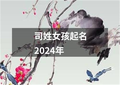 司姓女孩起名2024年