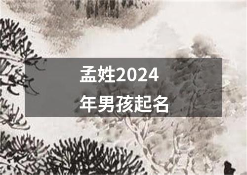 孟姓2024年男孩起名