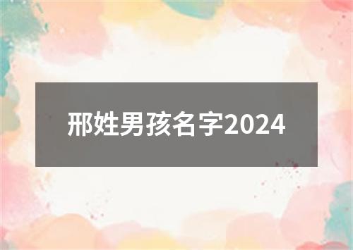 邢姓男孩名字2024