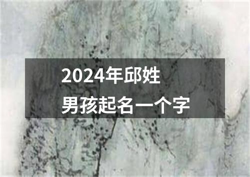 2024年邱姓男孩起名一个字