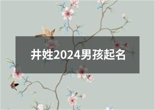 井姓2024男孩起名