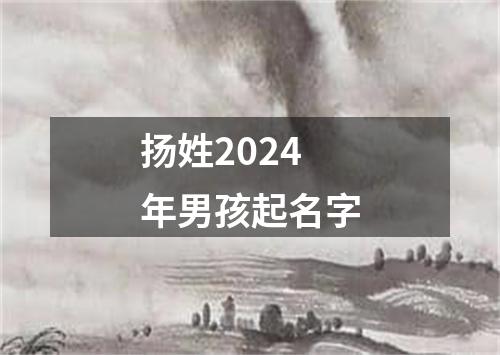 扬姓2024年男孩起名字