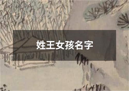 姓王女孩名字